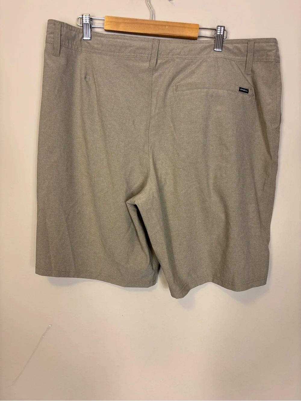 O’Neill Hybrid Khaki Swim/Athletic Board Shorts 38